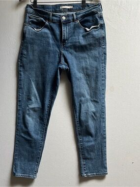 Levi’s Classic Crop High Rise Skinny Jeans Medium Wash Sz 30
